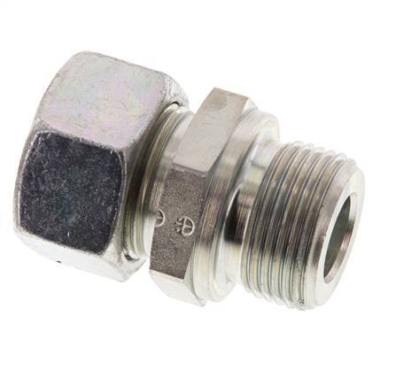 G 3/4'' Außengewinde x 18L Verzinkter Stahl Gerade Schneidring 315 Bar DIN 2353
