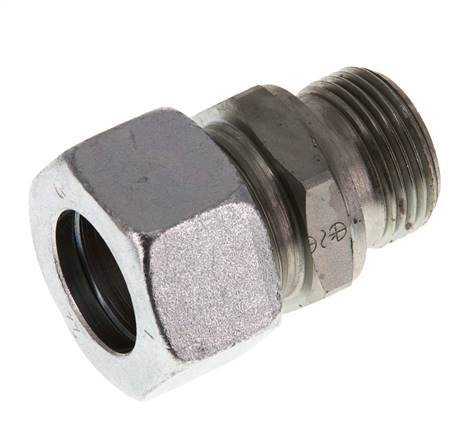 G 3/4'' Außengewinde x 22L Verzinkter Stahl Gerader Schneidring 160 Bar DIN 2353