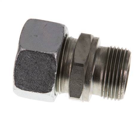 G 3/4'' Außengewinde x 22L Verzinkter Stahl Gerader Schneidring 160 Bar DIN 2353