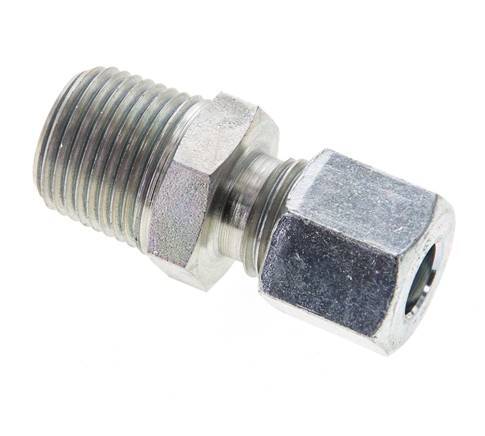 3/8'' NPT Male x 8L Zinc plated Steel Straight Cutting Ring 315 Bar DIN 2353