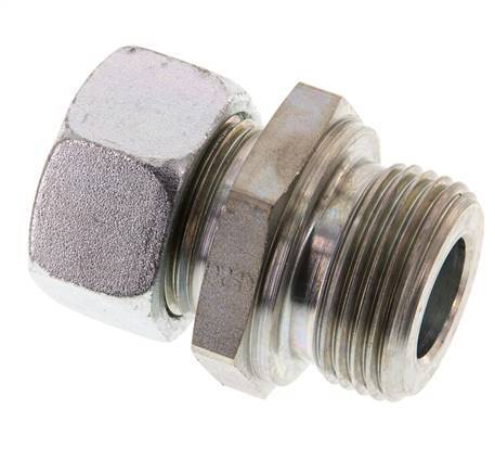 G 1'' Male x 22L Zinc plated Steel Straight Cutting Ring 160 Bar DIN 2353