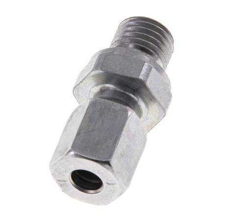 M12x1.5 Male x 6L Zinc plated Steel Straight Cutting Ring 315 Bar DIN 2353