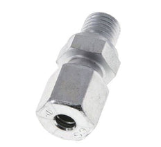 M12x1.5 Male x 6S Zinc plated Steel Straight Cutting Ring 630 Bar DIN 2353 [2 Pieces]