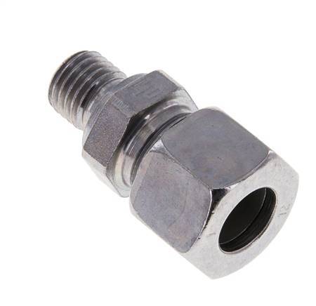 M12x1.5 Male x 12L Zinc plated Steel Straight Cutting Ring 315 Bar DIN 2353