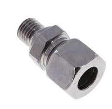 M12x1.5 Male x 12L Zinc plated Steel Straight Cutting Ring 315 Bar DIN 2353