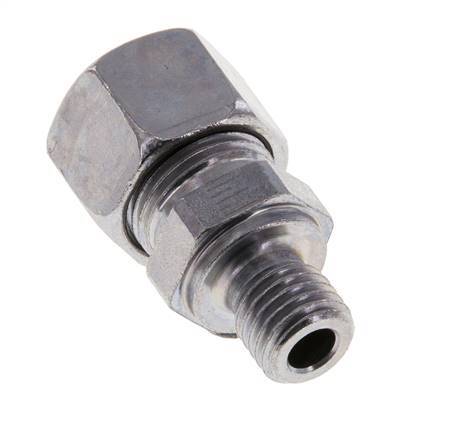 M12x1.5 Male x 12L Zinc plated Steel Straight Cutting Ring 315 Bar DIN 2353