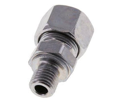 M12x1.5 Male x 12L Zinc plated Steel Straight Cutting Ring 315 Bar DIN 2353