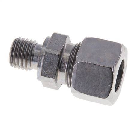 M12x1.5 Male x 12L Zinc plated Steel Straight Cutting Ring 315 Bar DIN 2353