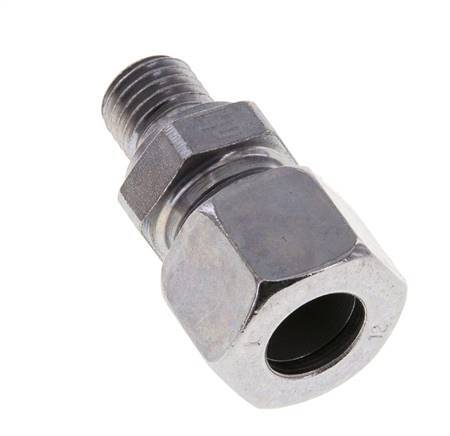 M12x1.5 Male x 12L Zinc plated Steel Straight Cutting Ring 315 Bar DIN 2353