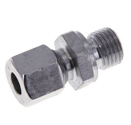 M14x1,5 Außengewinde x 8L Verzinkter Stahl Gerade Schneidring 315 Bar DIN 2353 [2 Stück]