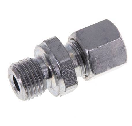 M14x1,5 Außengewinde x 8L Verzinkter Stahl Gerade Schneidring 315 Bar DIN 2353 [2 Stück]