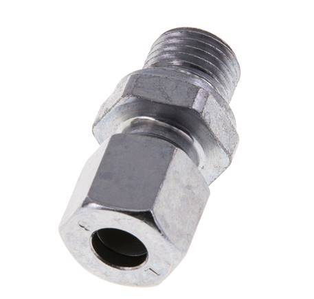 M14x1,5 Außengewinde x 8L Verzinkter Stahl Gerade Schneidring 315 Bar DIN 2353 [2 Stück]