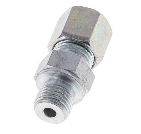 M14x1.5 Male x 8S Zinc plated Steel Straight Cutting Ring 630 Bar DIN 2353 [2 Pieces]