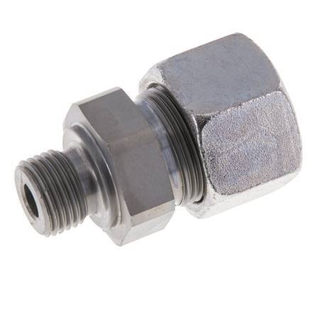 M16x1.5 Male x 16S Zinc plated Steel Straight Cutting Ring 400 Bar DIN 2353
