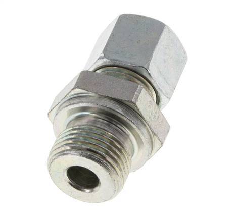 M18x1.5 Male x 10L Zinc plated Steel Straight Cutting Ring 315 Bar DIN 2353