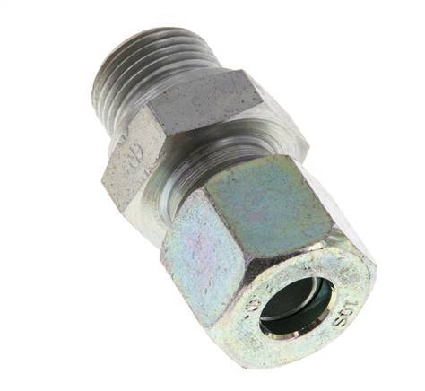 M18x1.5 Male x 10S Zinc plated Steel Straight Cutting Ring 630 Bar DIN 2353
