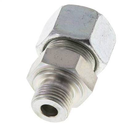 M18x1.5 Male x 16S Zinc plated Steel Straight Cutting Ring 400 Bar DIN 2353