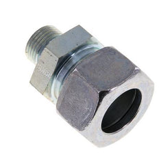 M18x1.5 Male x 22L Zinc plated Steel Straight Cutting Ring 160 Bar DIN 2353