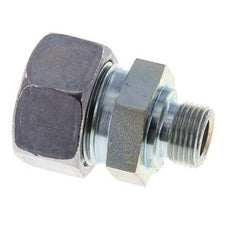 M18x1.5 Male x 22L Zinc plated Steel Straight Cutting Ring 160 Bar DIN 2353