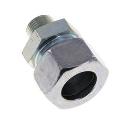 M18x1.5 Male x 22L Zinc plated Steel Straight Cutting Ring 160 Bar DIN 2353