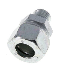 M18x1.5 Male x 18L Zinc plated Steel Straight Cutting Ring 315 Bar DIN 2353