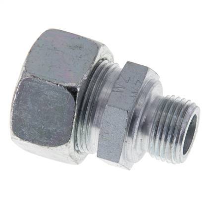 M18x1.5 Male x 18L Zinc plated Steel Straight Cutting Ring 315 Bar DIN 2353