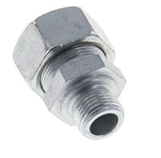 M18x1.5 Male x 18L Zinc plated Steel Straight Cutting Ring 315 Bar DIN 2353