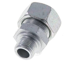 M18x1.5 Male x 18L Zinc plated Steel Straight Cutting Ring 315 Bar DIN 2353