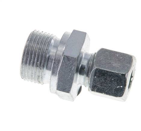 M22x1.5 Male x 10L Zinc plated Steel Straight Cutting Ring 315 Bar DIN 2353