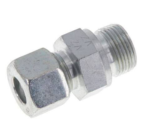 M22x1.5 Male x 12S Zinc plated Steel Straight Cutting Ring 630 Bar DIN 2353