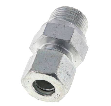 M22x1.5 Male x 12S Zinc plated Steel Straight Cutting Ring 630 Bar DIN 2353