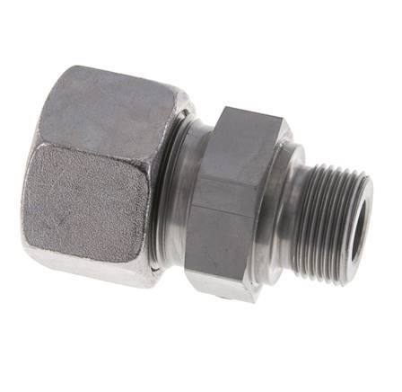 M22x1,5 Außengewinde x 20S Verzinkter Stahl Gerade Schneidring 400 Bar DIN 2353