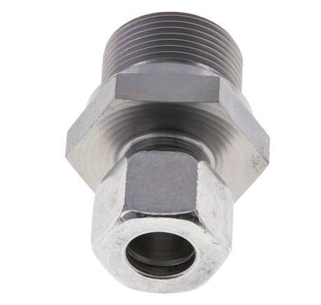 M26x1.5 Male x 12L Zinc plated Steel Straight Cutting Ring 315 Bar DIN 2353