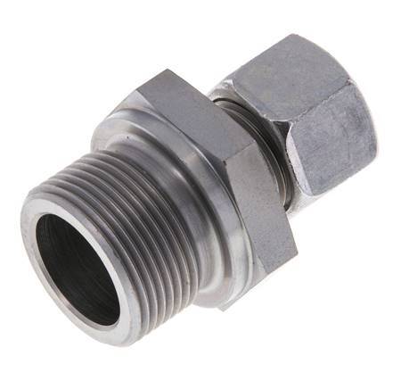 M26x1.5 Male x 12L Zinc plated Steel Straight Cutting Ring 315 Bar DIN 2353