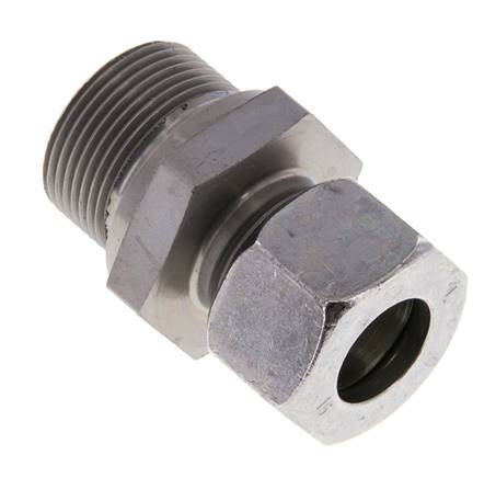 M26x1.5 Male x 15L Zinc plated Steel Straight Cutting Ring 315 Bar DIN 2353
