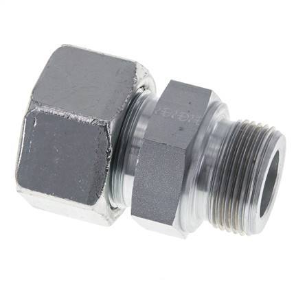 M33x2 Außengewinde x 25S Verzinkter Stahl Gerader Schneidring 400 Bar DIN 2353