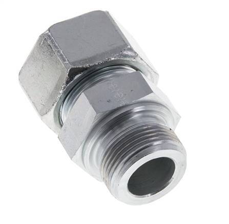 M33x2 Außengewinde x 25S Verzinkter Stahl Gerader Schneidring 400 Bar DIN 2353