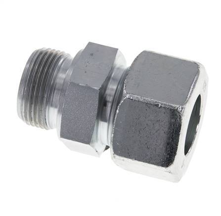 M33x2 Außengewinde x 25S Verzinkter Stahl Gerader Schneidring 400 Bar DIN 2353