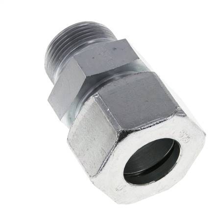 M33x2 Außengewinde x 25S Verzinkter Stahl Gerader Schneidring 400 Bar DIN 2353