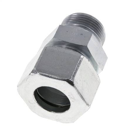 M33x2 Außengewinde x 25S Verzinkter Stahl Gerader Schneidring 400 Bar DIN 2353