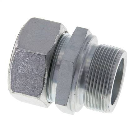 M42x2 Male x 35L Zinc plated Steel Straight Cutting Ring 160 Bar DIN 2353