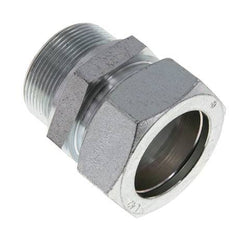 M48x2 Male x 42L Zinc plated Steel Straight Cutting Ring 160 Bar DIN 2353