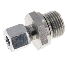 G 1/2'' Außengewinde x 8L Verzinkter gerader Schneidring aus Stahl mit FKM-Dichtung 315 bar DIN 2353