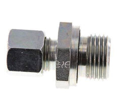 G 1/2'' Außengewinde x 10L Verzinkter gerader Schneidring aus Stahl mit FKM-Dichtung 315 bar DIN 2353