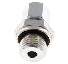 G 1/2'' Außengewinde x 10L Verzinkter gerader Schneidring aus Stahl mit FKM-Dichtung 315 bar DIN 2353
