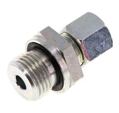 G 1/2'' Außengewinde x 10L Verzinkter gerader Schneidring aus Stahl mit FKM-Dichtung 315 bar DIN 2353