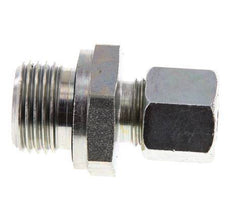 G 1/2'' Außengewinde x 10L Verzinkter gerader Schneidring aus Stahl mit FKM-Dichtung 315 bar DIN 2353