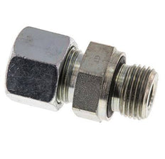 G 1/2'' Außengewinde x 14S Verzinkter Stahl-Schneidring gerade mit FKM-Dichtung 630 bar DIN 2353