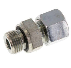 G 1/2'' Außengewinde x 14S Verzinkter Stahl-Schneidring gerade mit FKM-Dichtung 630 bar DIN 2353