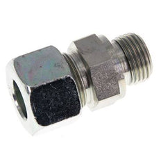 G 1/2'' Außengewinde x 16S Verzinkter Stahl-Schneidring gerade mit FKM-Dichtung 400 bar DIN 2353